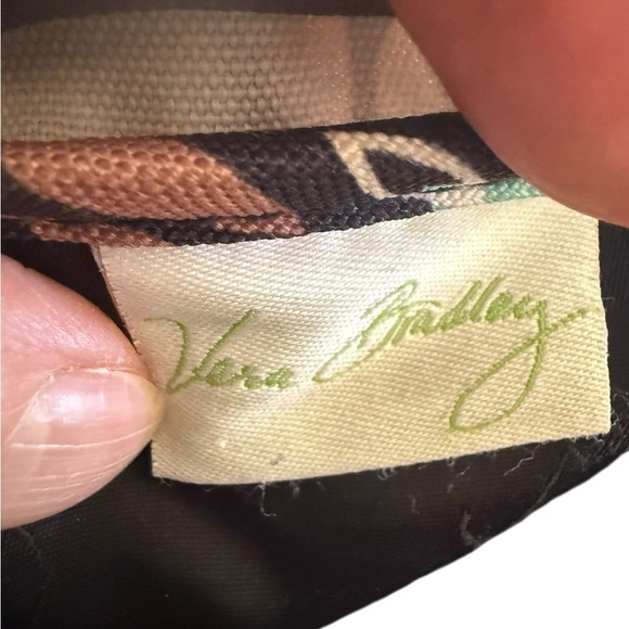 Vera BradleySuerra Stream Patterned Backpack Large in green brown cream & gray - Picture 3 of 11